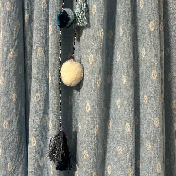 MISA Los Angeles Tassel Blue Maxi Tassle‎ Small Sundress Spring - Picture 5 of 11